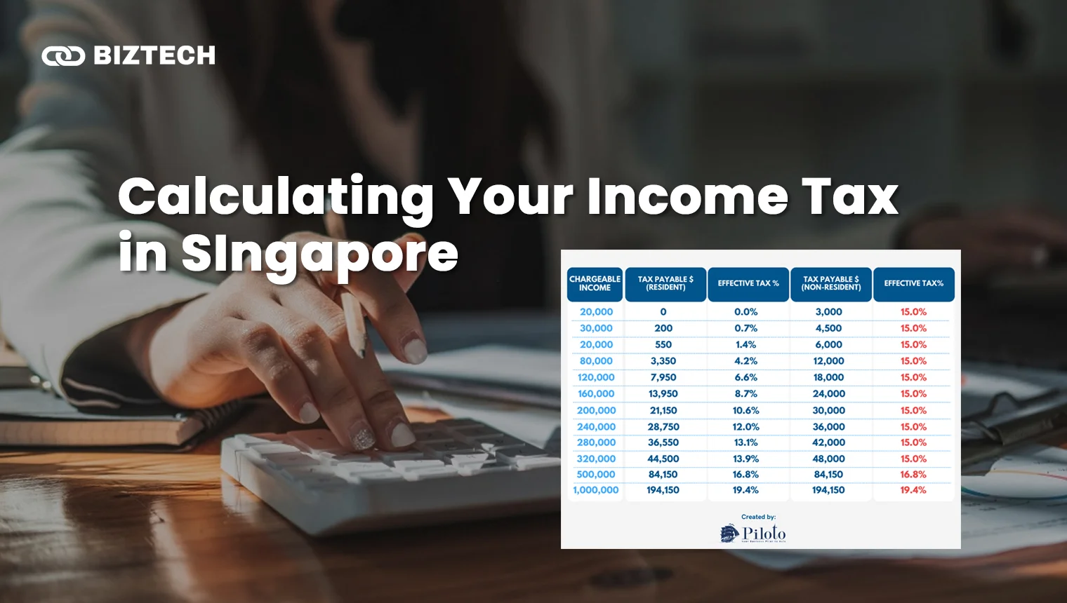 Calculating Your Income Tax in SIngapore