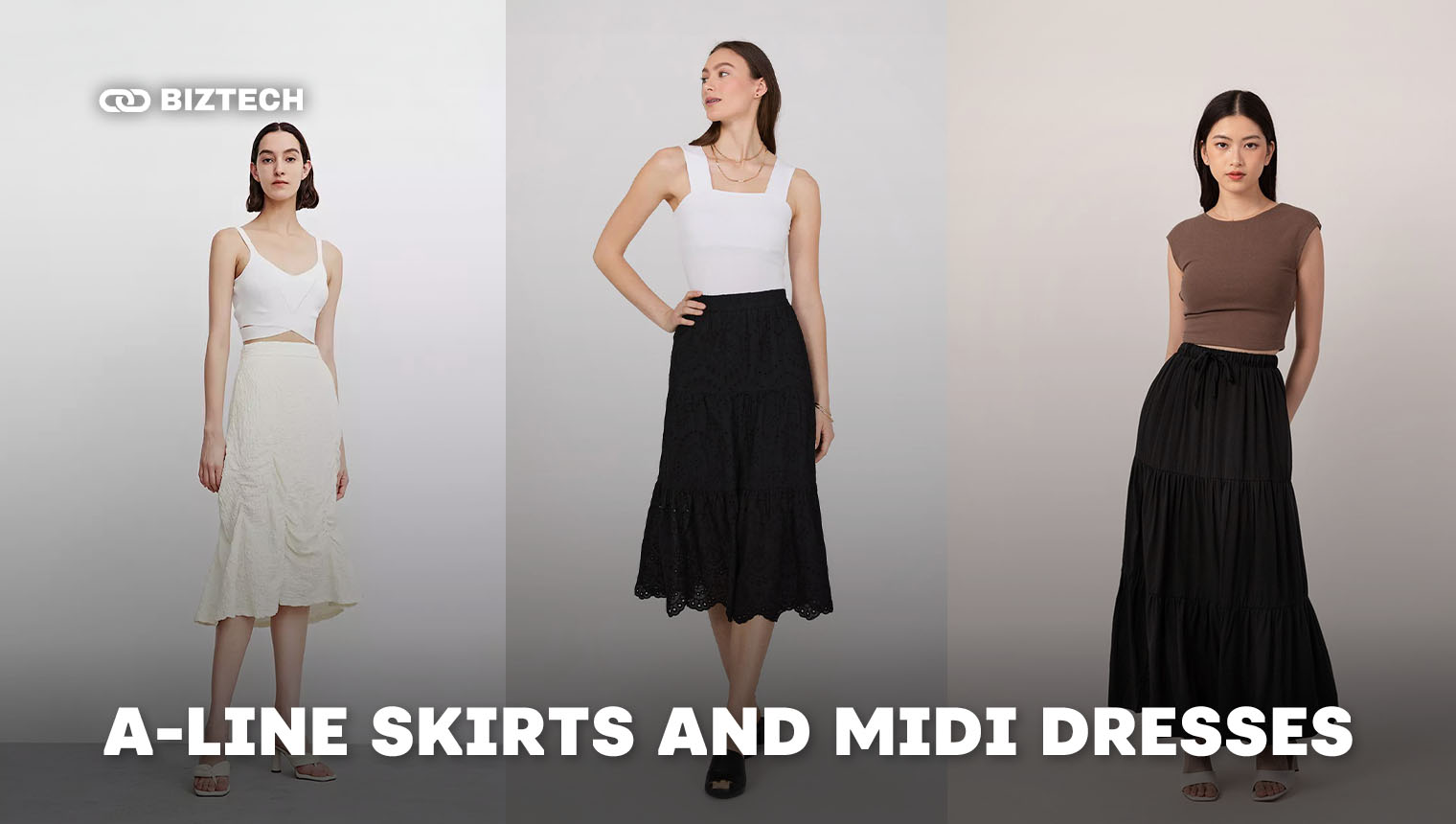 A-Line Skirts and Midi Dresses