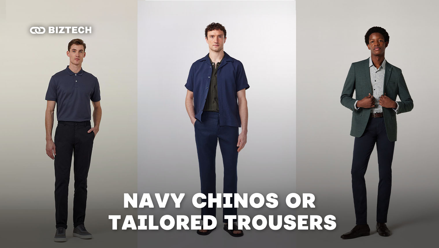 Navy Chinos or Tailored Trousers