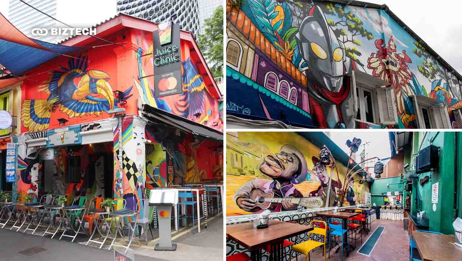 Snap photos with Haji Lane’s iconic artworks