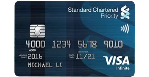 Standard Chartered Priority Banking Visa Infinite Credit Card Standard Chartered Priority Banking Visa Infinite Credit Card