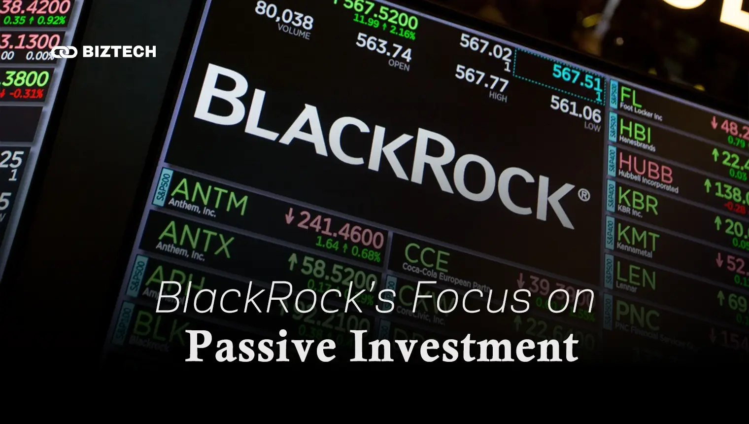 BlackRock’s Focus on Passive Investment BlackRock’s Focus on Passive Investment