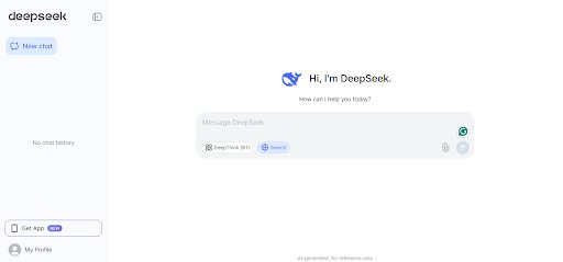 Deepseek interface
