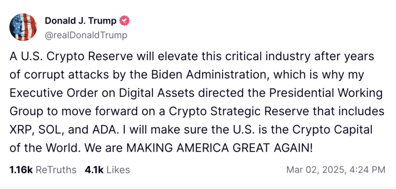 Crypto Strategic Reserve: Trump's Bold Move