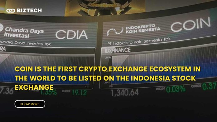 COIN is the first Crypto Exchange Ecosystem in the world to be listed ...