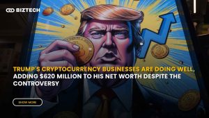 Trump's cryptocurrency businesses are doing well, adding $620 million to his net worth despite the controversy