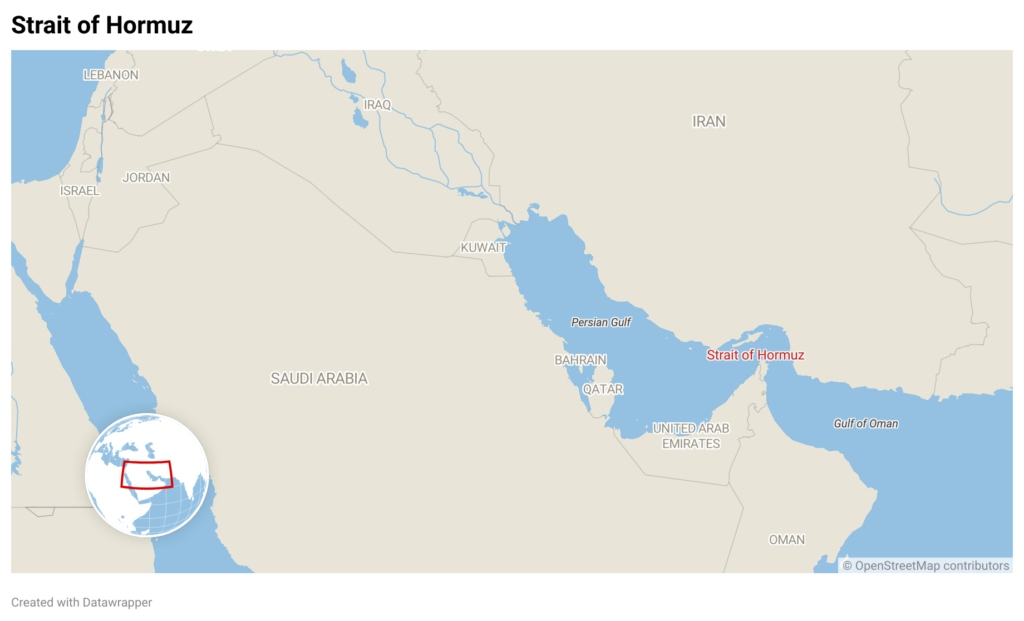 Iran Retaliates Against U.S. Strikes, Threatens Closure of Strait of Hormuz