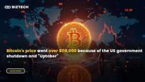 Bitcoin’s price went over $118,000 because of the US government shutdown and “Uptober” magic