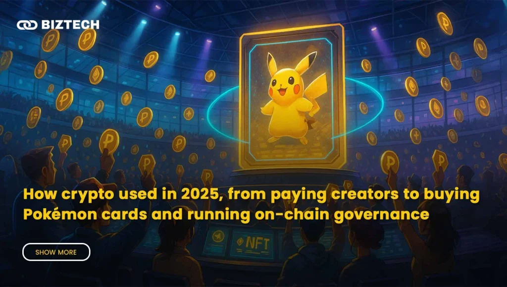 How Crypto is Used in 2025, from Paying Creators to Buying Pokémon Cards and Running On-Chain Governance