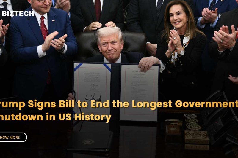 Trump Signs Bill to End the Longest Government Shutdown in US History
