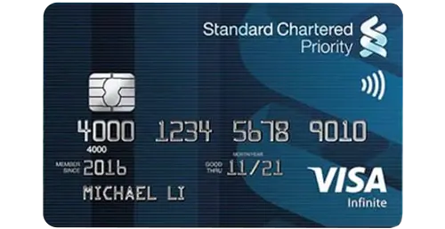 Standard Chartered Priority Banking Visa Infinite Credit Card