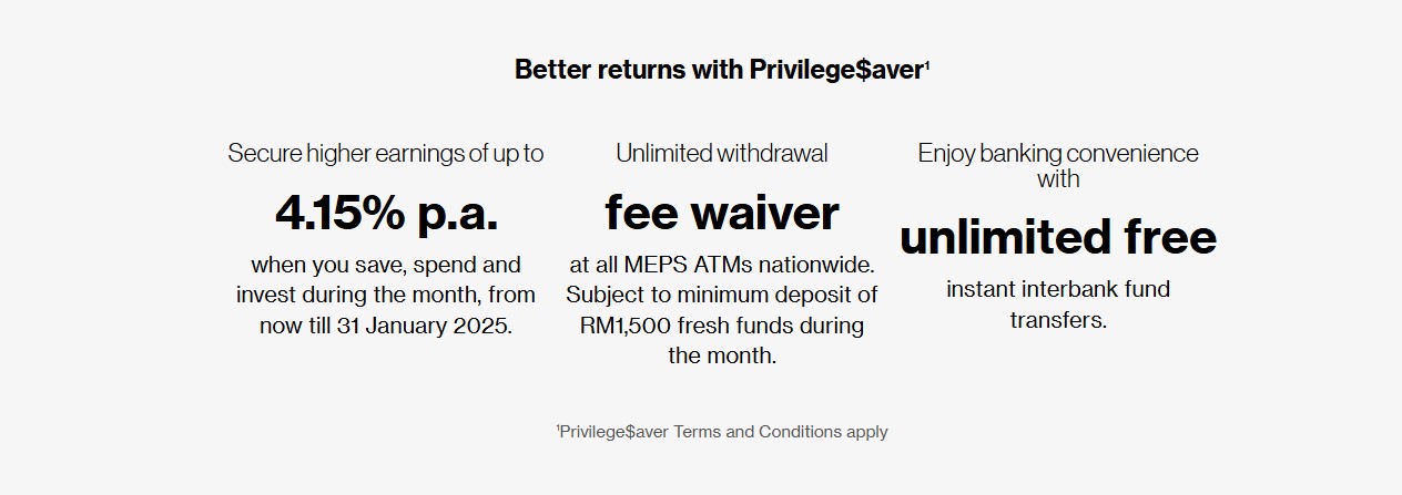 Standard Chartered Privilege$aver