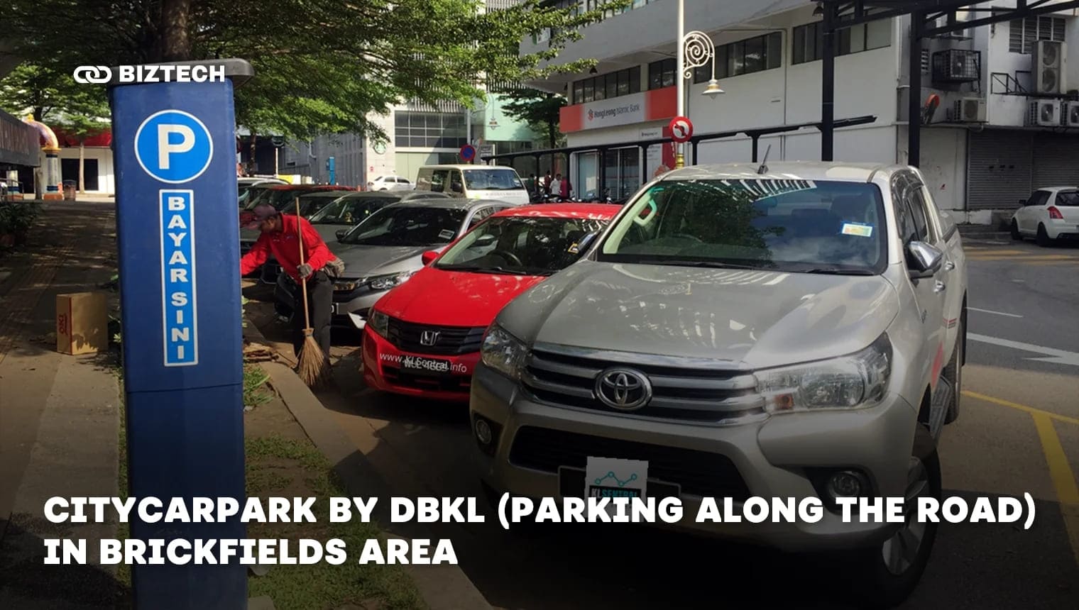 Citycarpark by DBKL (Parking Along the Road) in Brickfields area