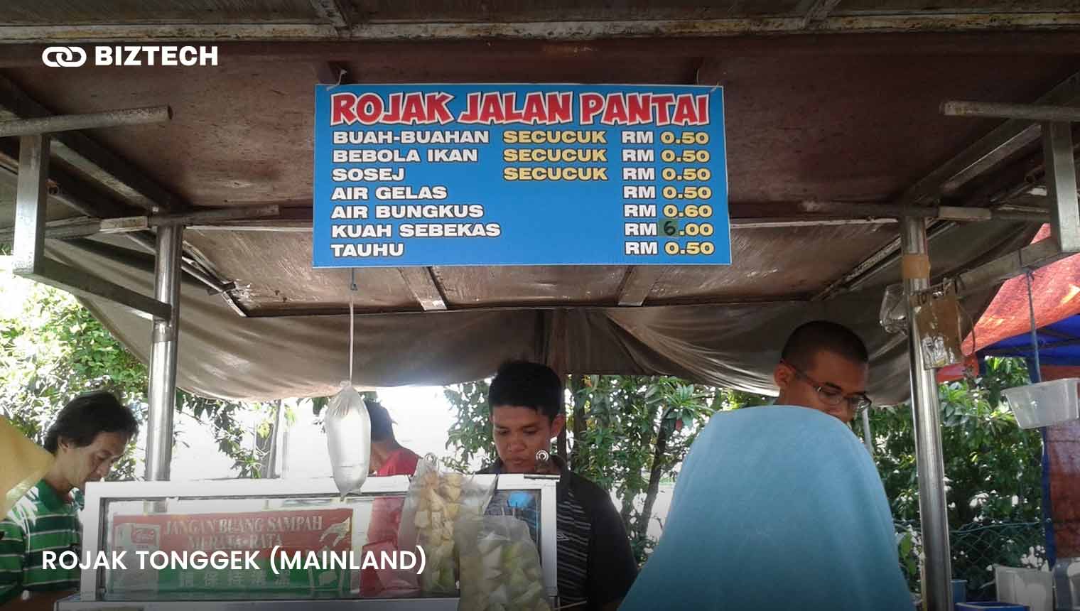 Rojak Tonggek (mainland)