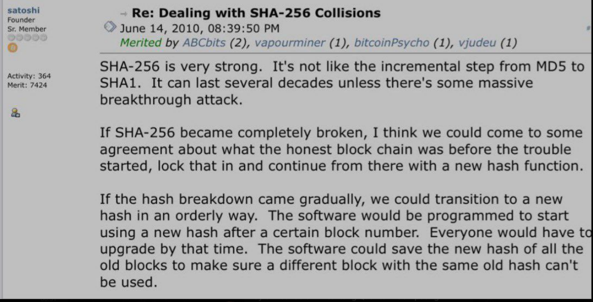 satoshi nakamoto post. Source: bitcointalk.org