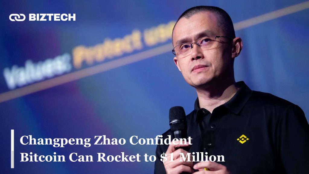 Changpeng Zhao (CZ) Still Confident Bitcoin Can Rocket to $1 Million Despite Crypto Market Slump!