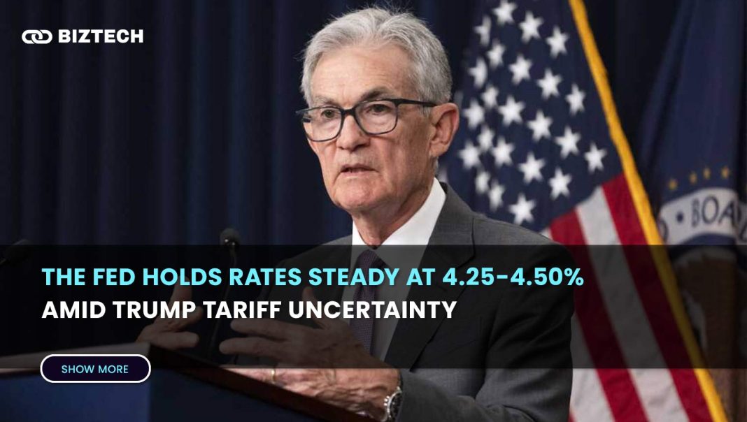 Fed Holds Rates at 4.25–4.50% Amid Trump Tariff Uncertainty