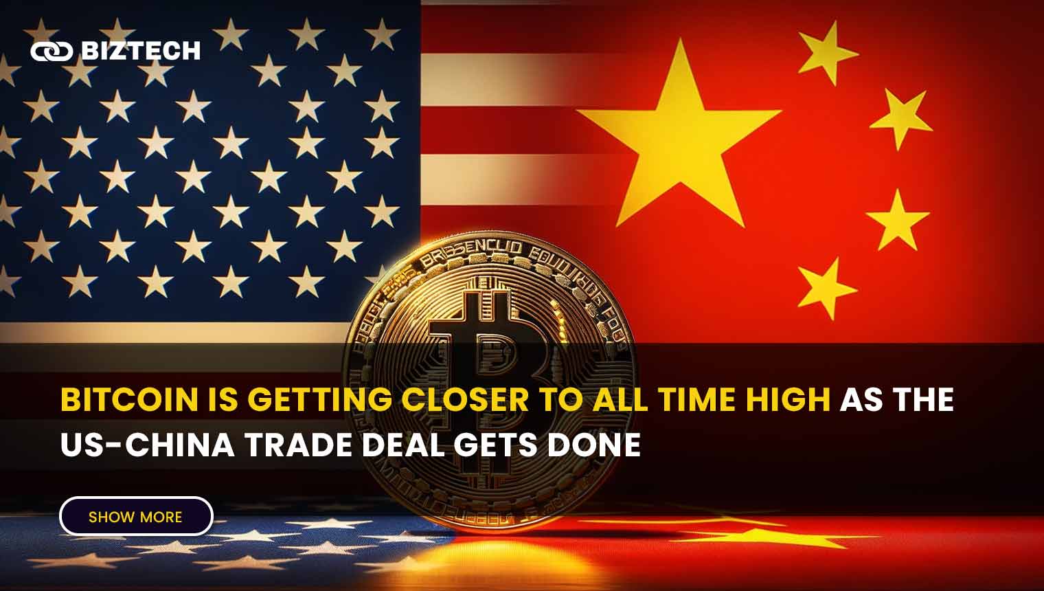 Bitcoin is Getting closer to All time High as the US-China Trade Deal gets Done