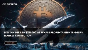 Bitcoin Dips to $115,000 as Whale Profit-Taking Triggers Market Correction