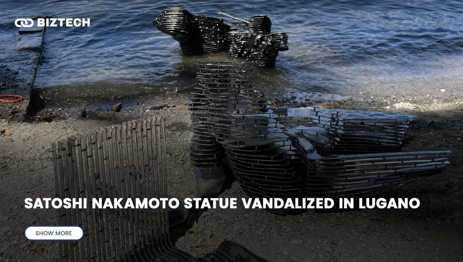 Satoshi Nakamoto Statue Vandalized in Lugano