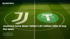 Juventus turns down Tether’s $1.1 billion offer to buy the team