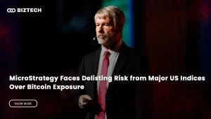 MicroStrategy Faces Delisting Risk from Major US Indices Over Bitcoin Exposure