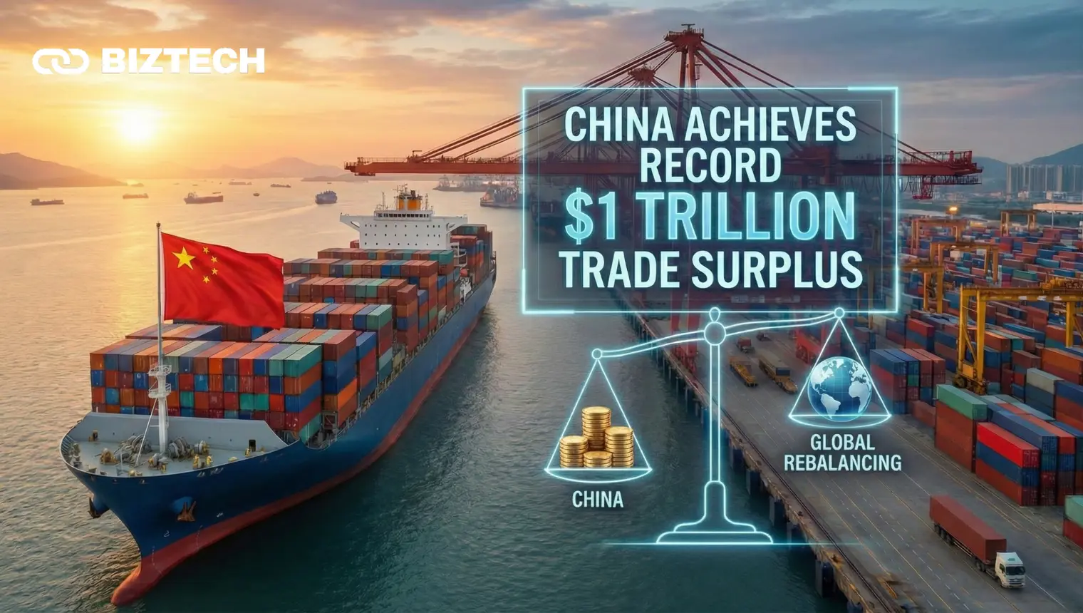 China Hits Record $1 Trillion Trade Surplus in 2025