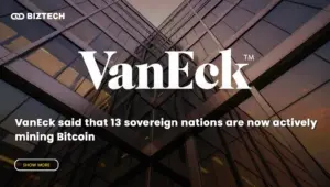 VanEck said that 13 sovereign nations are now actively mining Bitcoin
