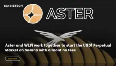 Aster and WLFI work together to start the USD1 Perpetual Market on Solana with almost no fees