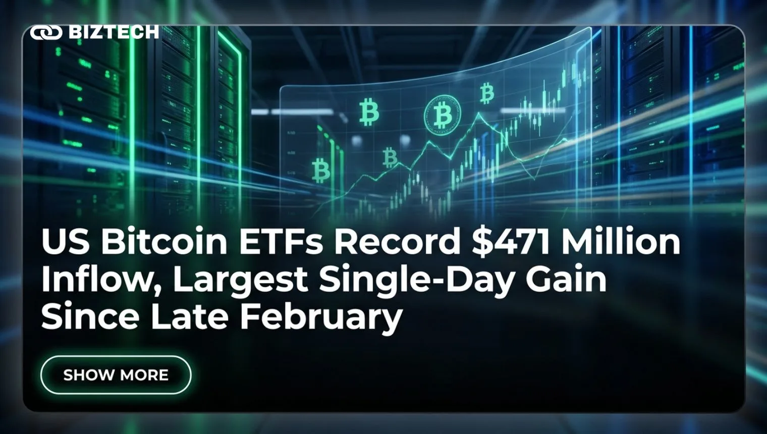 US Bitcoin ETFs Record $471M Inflow: Biggest Since Feb