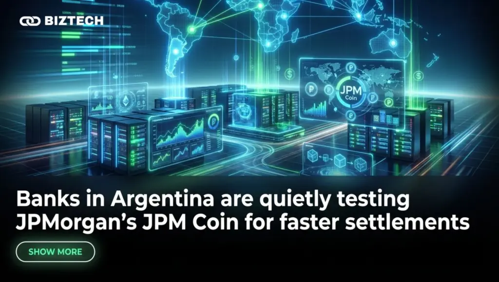 Banks in Argentina are quietly testing JPMorgan’s JPM Coin for faster settlements