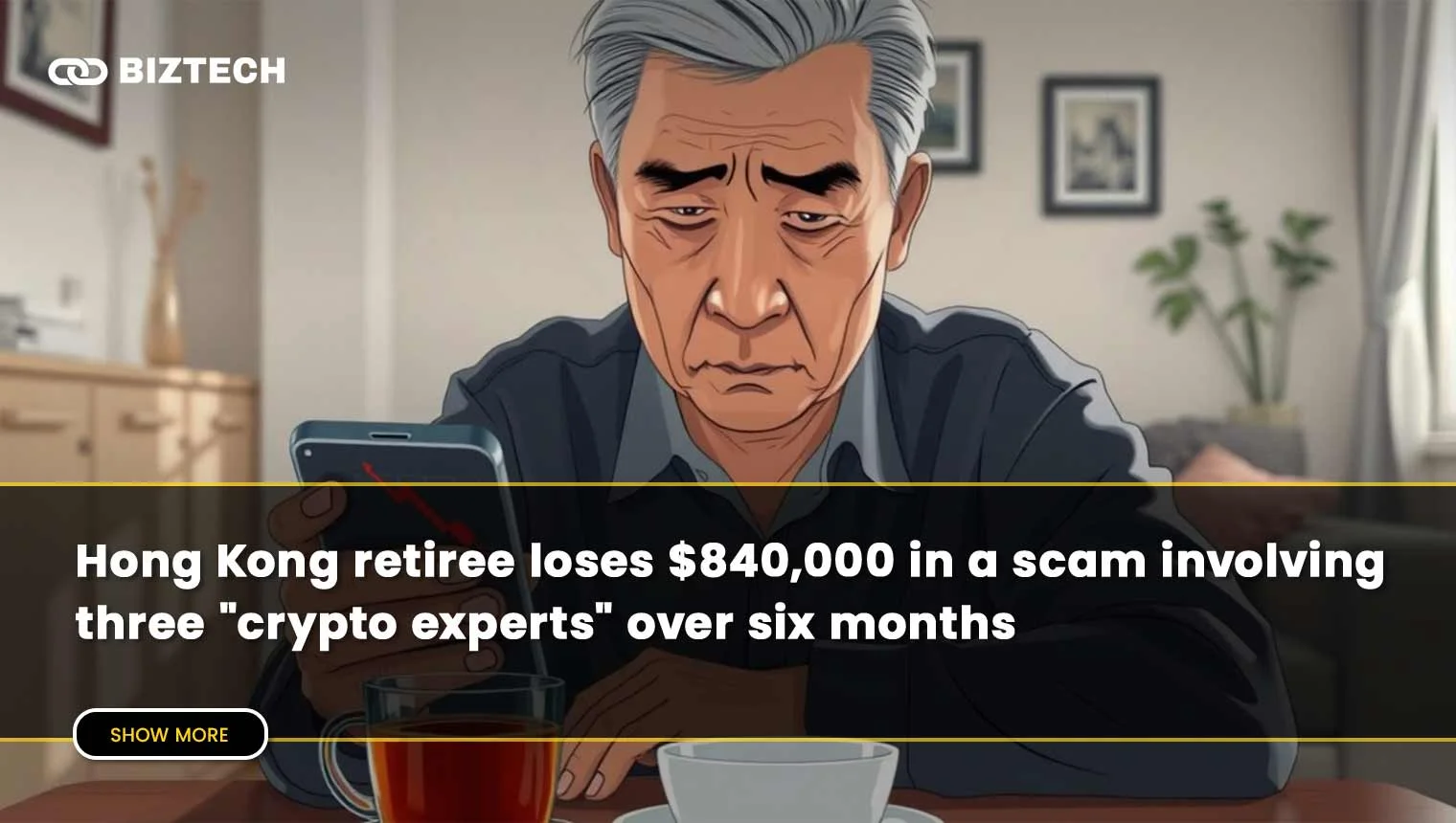 Hong Kong Retiree Loses $840K in Crypto Scam